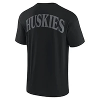 Men's Fanatics Black Washington Huskies Iconic T-Shirt