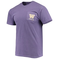 T-shirt violet Washington Huskies Circle Campus Scene pour homme