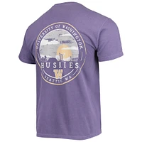 T-shirt violet Washington Huskies Circle Campus Scene pour homme