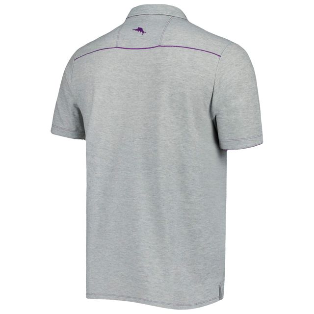 Polo Tommy Bahama gris chiné Washington Huskies IslandZone Tailgater pour homme