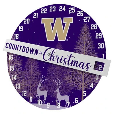 Pegasus Washington Huskies Compte à rebours jusqu’au panneau mural de Noël