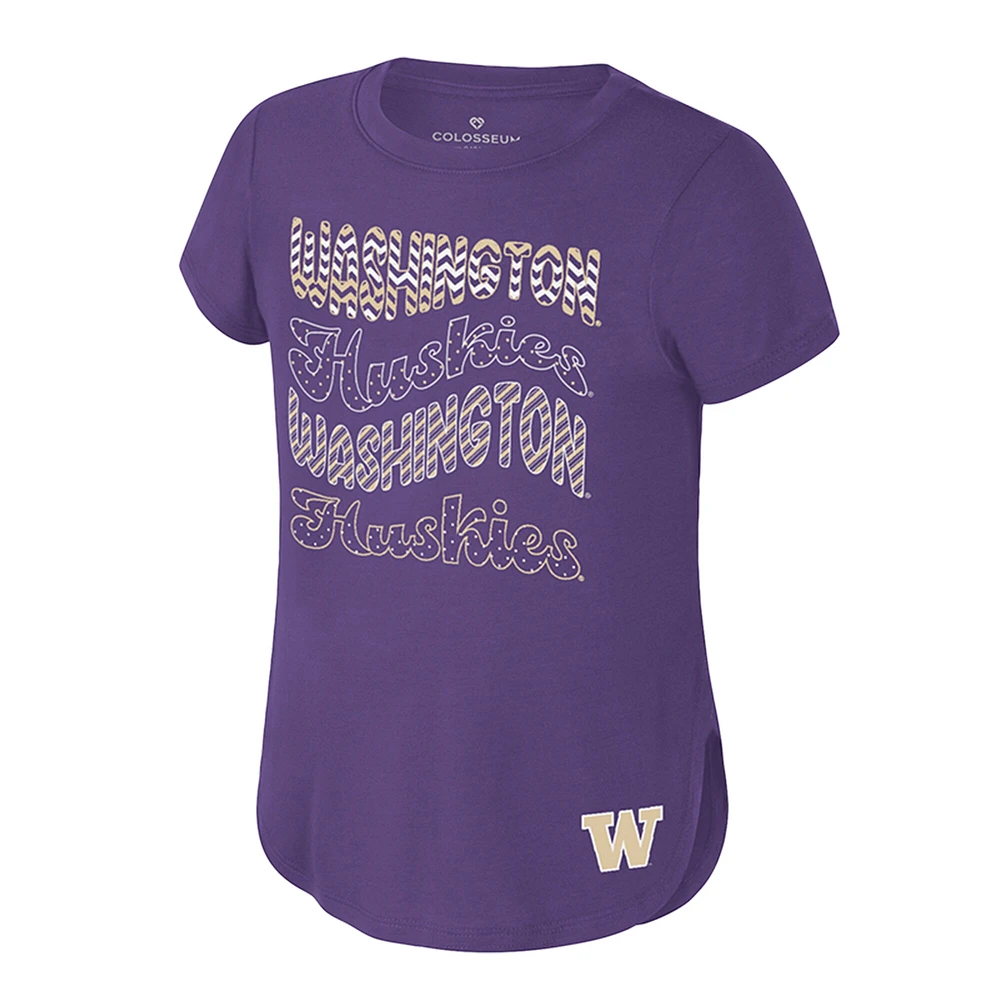 Youth Colosseum Purple Washington Huskies Rogan T-Shirt