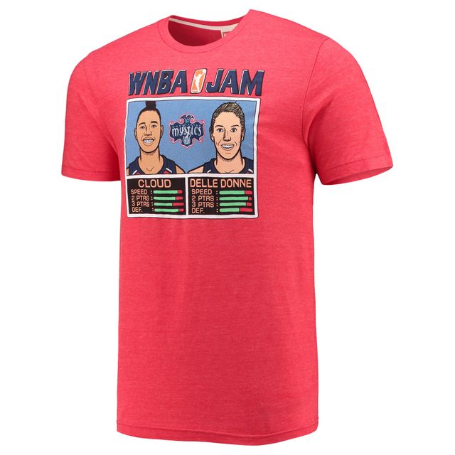 T-shirt Homme Rouge Washington Mystics Jam Homage Cloud & Delle Donne