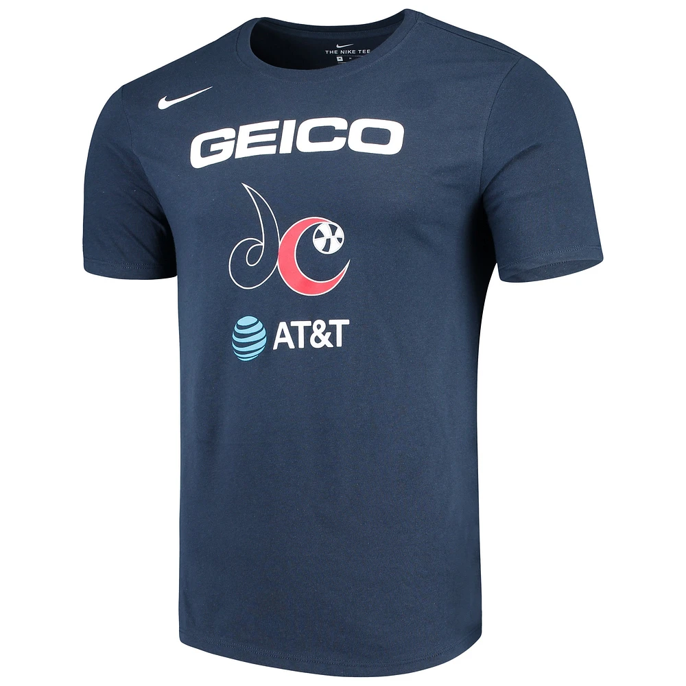 Men's Nike Elena Delle Donne Navy Washington Mystics Replica Player Performance T-Shirt