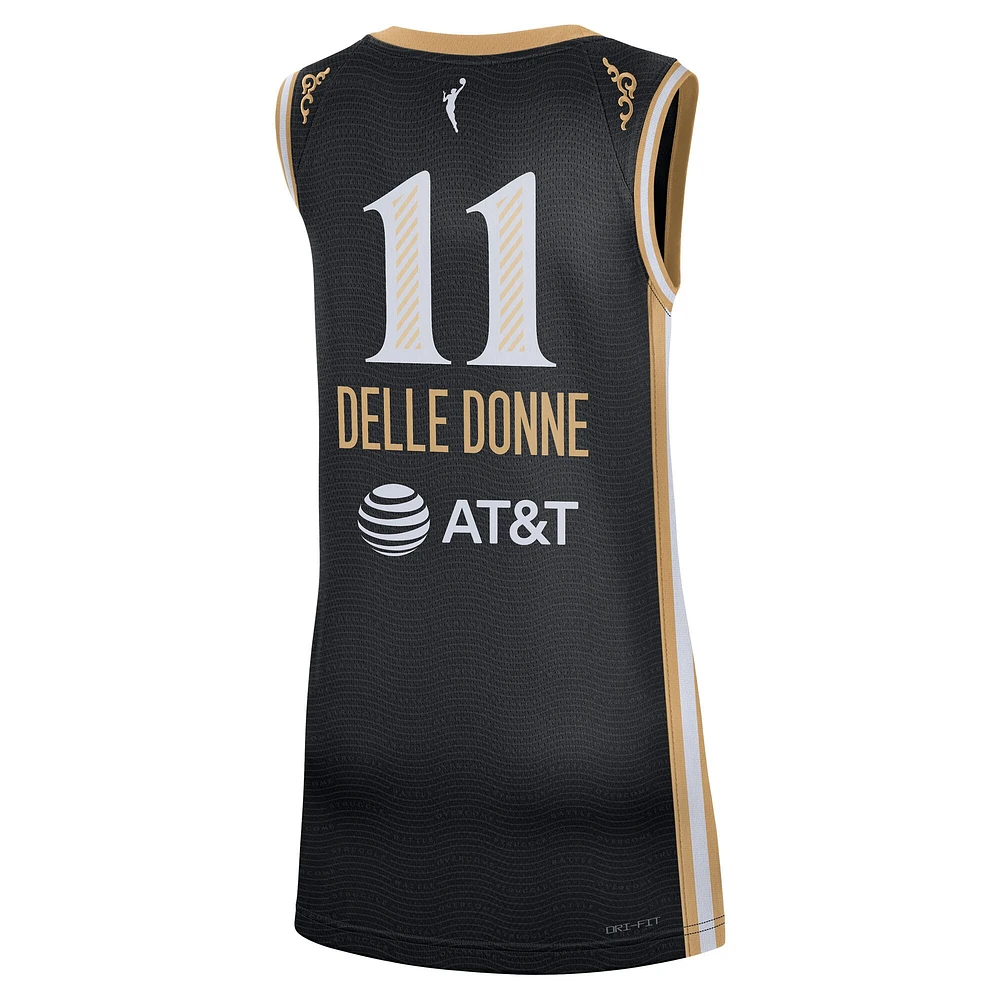 Unisex Nike Elena Delle Donne Black Washington Mystics Rebel Edition Victory Player Jersey