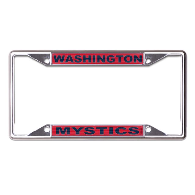 WinCraft Washington Mystics Cadre de plaque d'immatriculation en métal découpé au laser