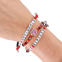 FOCO Washington Nationals 3-Pack Friendship Bracelet Set