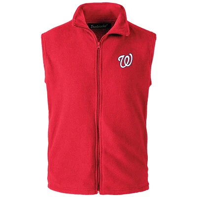 Men's Dunbrooke  Red Washington Nationals Full-Zip Vest