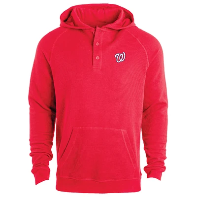 Sweat à capuche léger manches raglan Dunbrooke Red Washington Nationals Montana pour homme