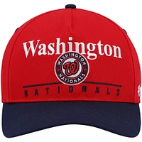 Men's '47 Red/Navy Washington Nationals Retro Super Hitch Snapback Hat