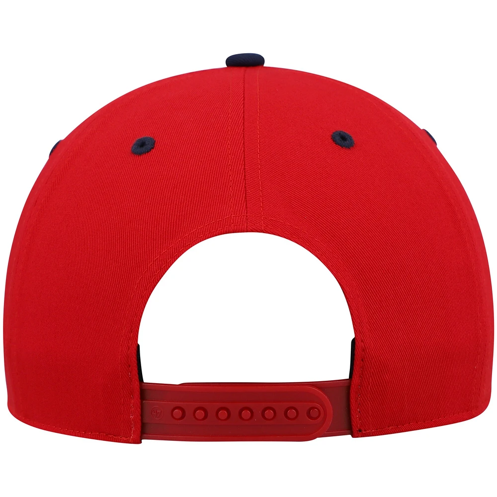 Men's '47 Red/Navy Washington Nationals Retro Super Hitch Snapback Hat