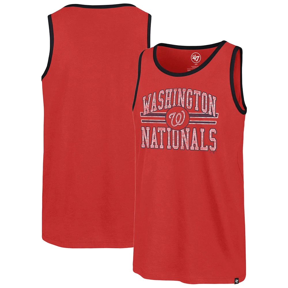 Débardeur rouge Winger Franklin des Nationals de Washington '47 pour hommes