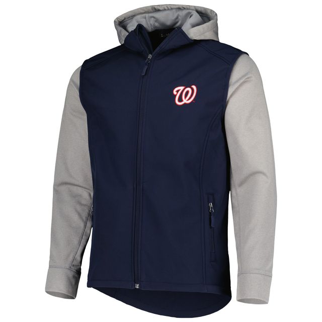 Veste Dunbrooke Navy/Heather Grey Washington Nationals Alpha Full-Zip pour homme