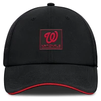 Men's Fanatics Black Washington Nationals Level Up Driver Adjustable Hat