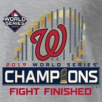 Men's Fanatics Gray Washington Nationals 2019 World Series Champions Locker Room Space Dye T-Shirt