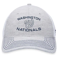 Men's Fanatics Gray Washington Nationals Trucker Adjustable Hat