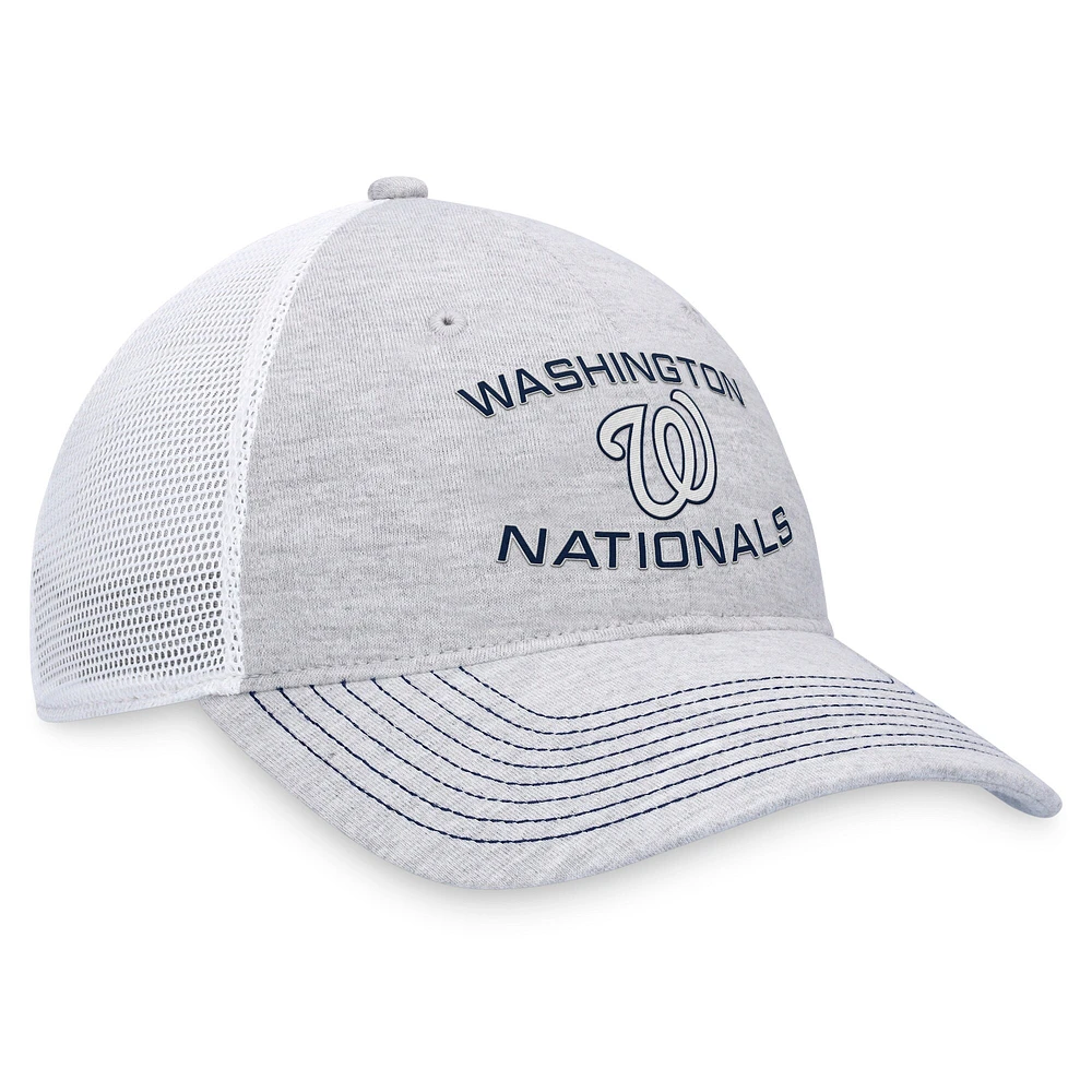 Men's Fanatics Gray Washington Nationals Trucker Adjustable Hat