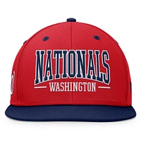 Men's Fanatics Red/Navy Washington Nationals Fundamental Bold Snapback Hat