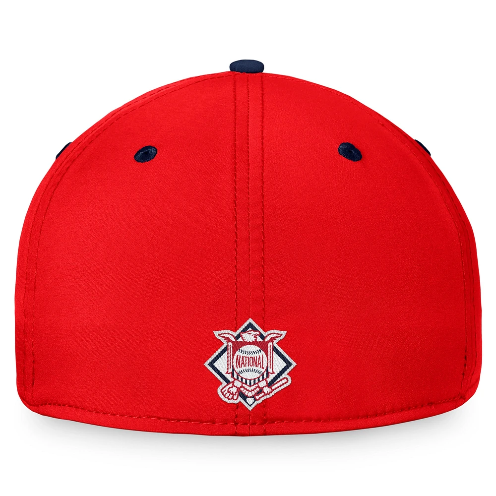 Men's Fanatics  Red/Navy Washington Nationals Stacked Logo Flex Hat