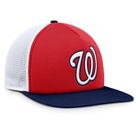 Men's Fanatics Red/White Washington Nationals Fundamental Foam Front Snapback Hat