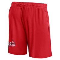 Men's Fanatics  Red Washington Nationals Clincher Mesh Shorts