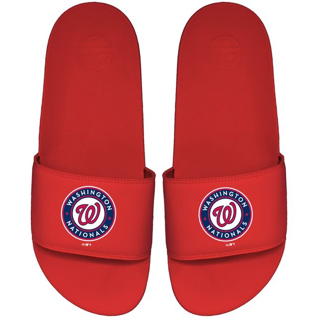 Sandales à enfiler ISlide Red Washington Nationals pour hommes