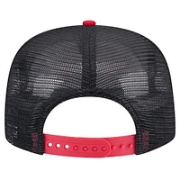 Men's New Era Black Washington Nationals Throwback Meshback Golfer Hat