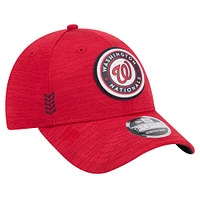 Men's New Era  Red Washington Nationals 2024 Clubhouse 9FORTY Adjustable Hat