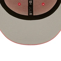 Men's New Era Red Washington Nationals Lava Highlighter Logo 59FIFTY Fitted Hat