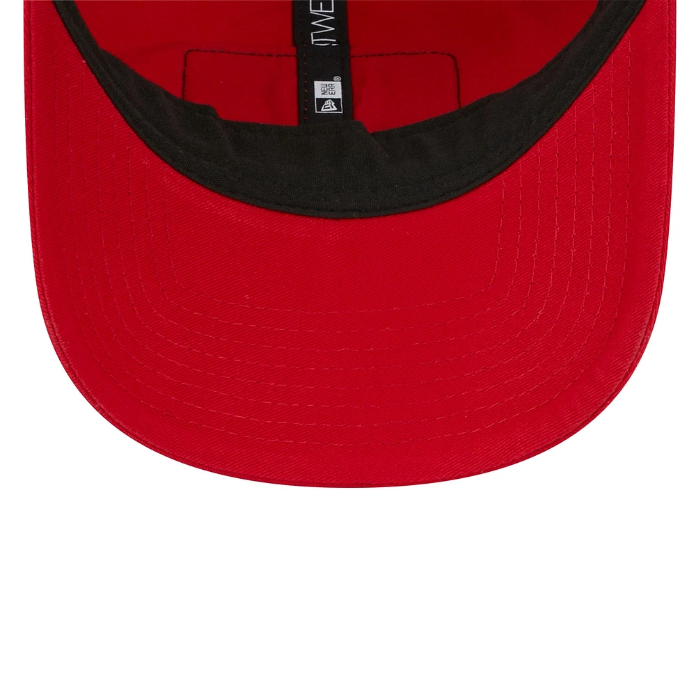 Men's New Era Red Washington Nationals Property Trucker 9TWENTY Snapback Hat