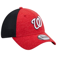 Casquette Flex Neo 39THIRTY des Washington Nationals Shadow New Era rouge pour homme
