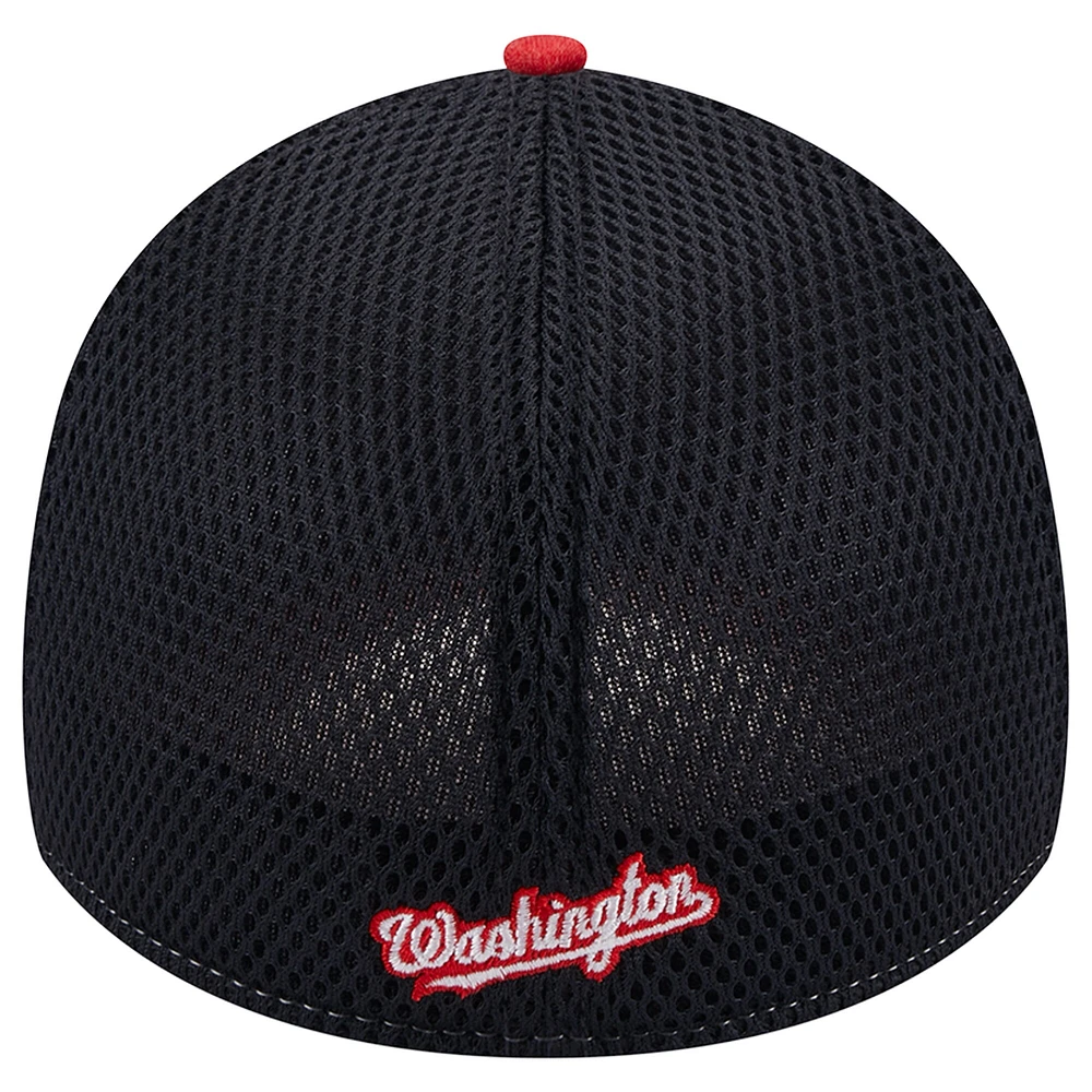 Casquette Flex Neo 39THIRTY des Washington Nationals Shadow New Era rouge pour homme