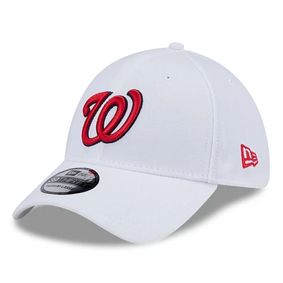 Casquette 39THIRTY Flex blanche des Washington Nationals de New Era pour homme