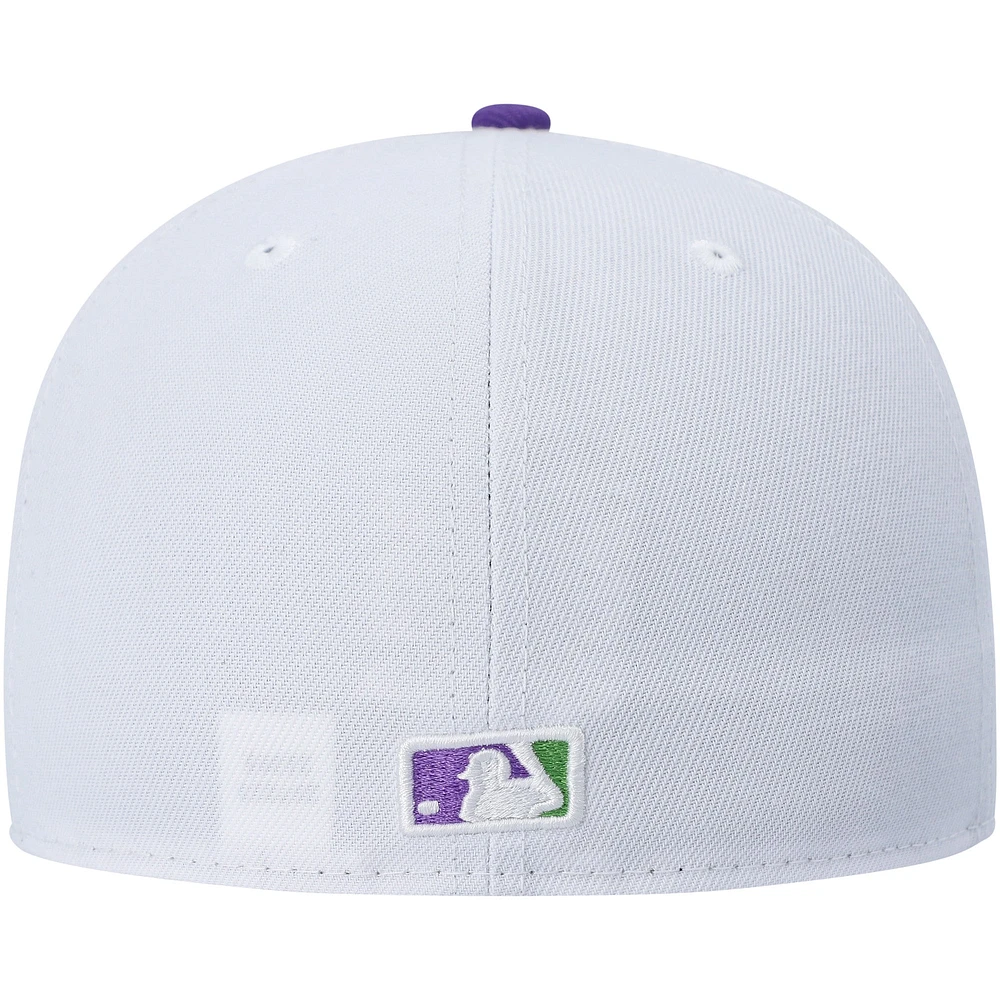 Men's New Era White Washington Nationals  Side Patch 59FIFTY Fitted Hat
