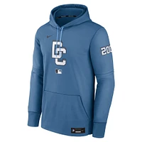 Men's Nike Blue Washington Nationals 2025 City Connect Authentic Collection Performance Pullover Hoodie