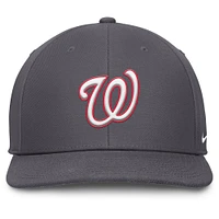 Men's Nike Gray Washington Nationals Pro Performance Snapback Hat