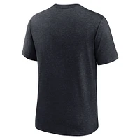 Men's Nike Heather Navy Washington Nationals Authentic Collection Early Work Tri-Blend Performance T-Shirt