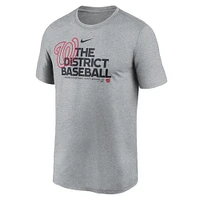 Men's Nike Heathered Charcoal Washington Nationals Local Rep Legend Performance T-Shirt