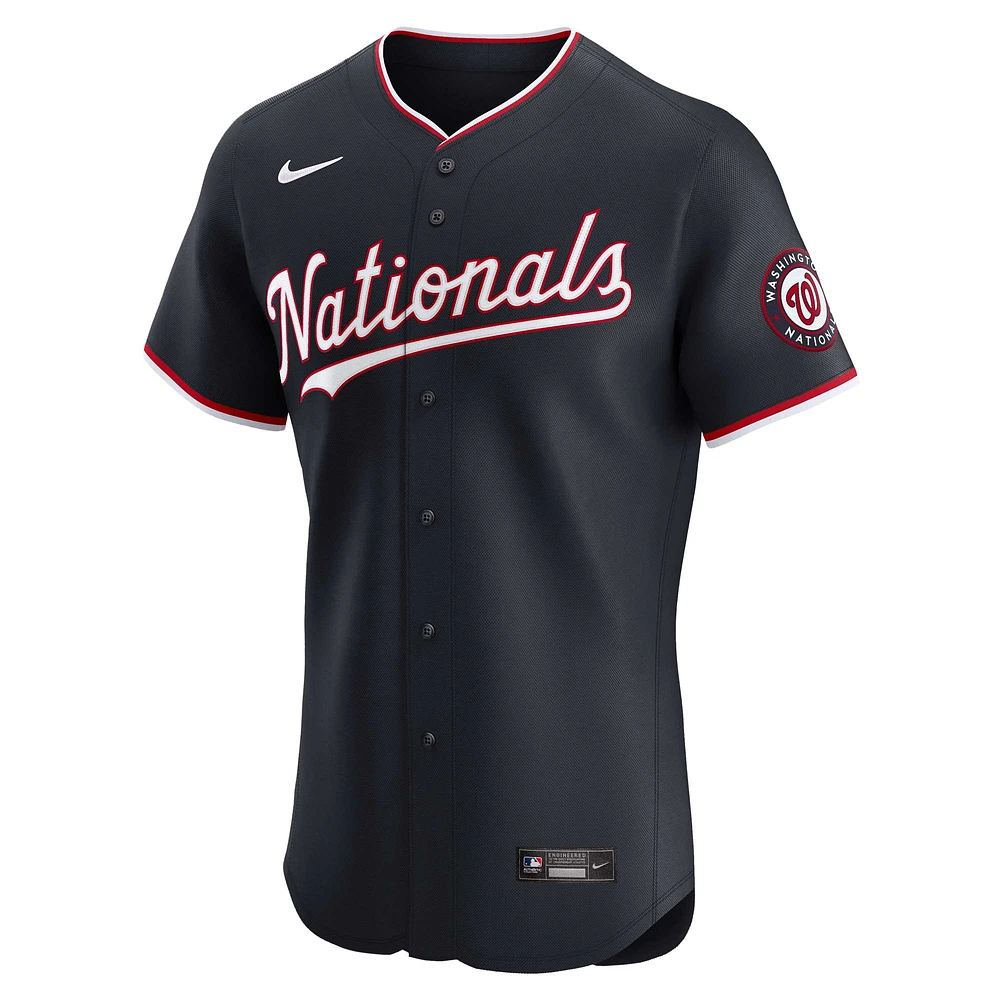 Men's Nike Navy Washington Nationals Alternate Vapor Premier Elite Patch Jersey