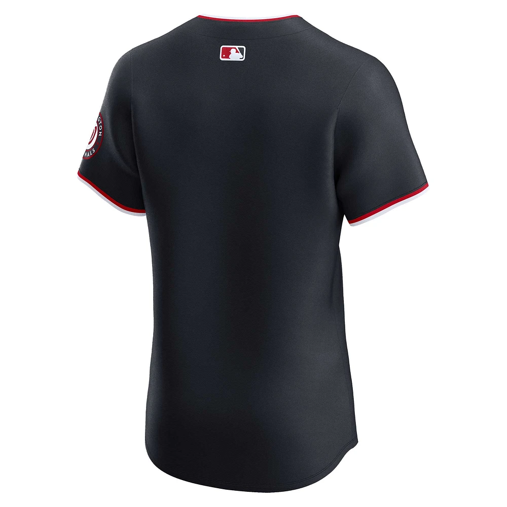 Men's Nike Navy Washington Nationals Alternate Vapor Premier Elite Patch Jersey