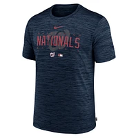 Men's Nike Navy Washington Nationals Authentic Collection Velocity Performance Practice T-Shirt
