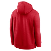 Men's Nike Red Washington Nationals Club Slack Pullover Hoodie