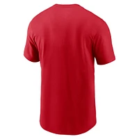 T-shirt Nike rouge avec le mot-symbole Fuse des Nationals de Washington pour homme