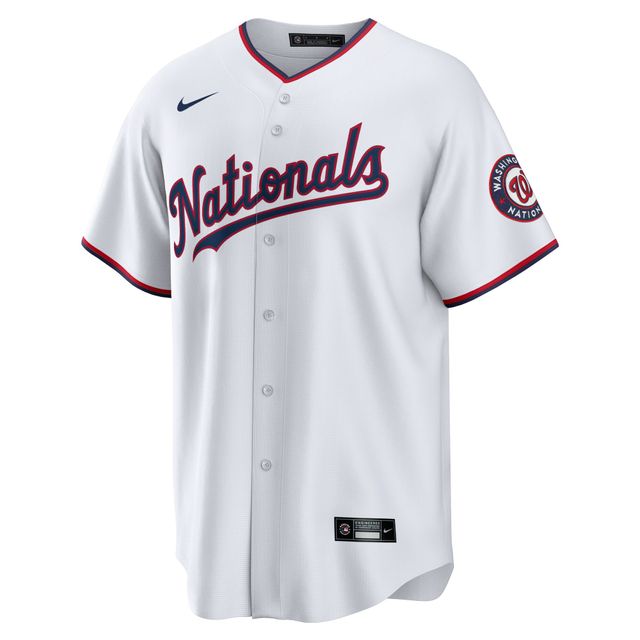 Maillot domicile vierge des Washington Nationals Nike pour homme, blanc