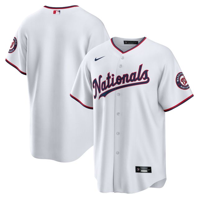 Maillot domicile vierge des Washington Nationals Nike pour homme, blanc