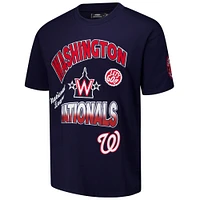 Men's Pro Standard Navy Washington Nationals Turn It Up Dropped Shoulder T-Shirt