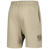Men's Pro Standard Pewter Washington Nationals Neutral Fleece Shorts