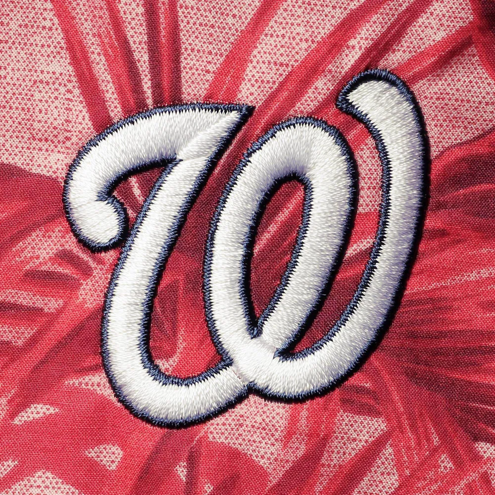 Men's Tommy Bahama Red Washington Nationals Sport Reign Forest Fronds Button-Up Shirt