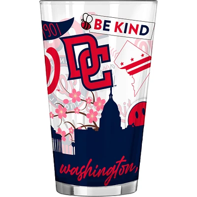 Nationals de Washington 16 oz. Verre à pinte indigène