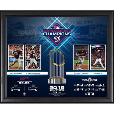 Washington Nationals encadré 16 "x 20" 2019 World Series Champions Collage